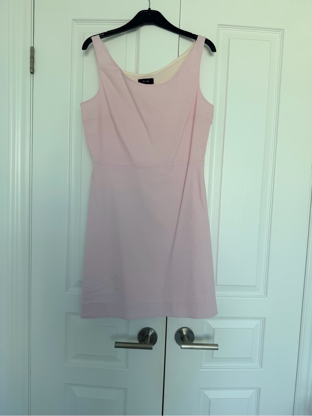 Theory Soft Pink Sleeveless A-Line Mini Dress